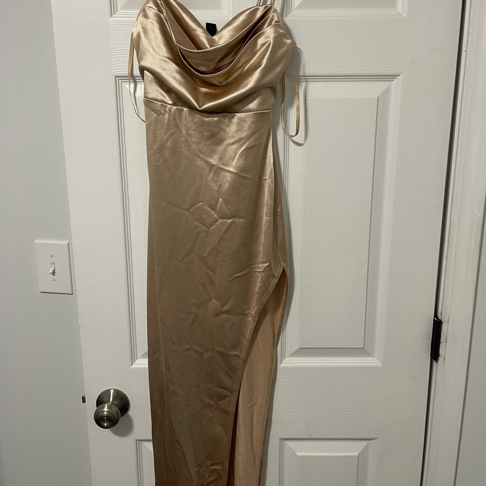 Gold dress